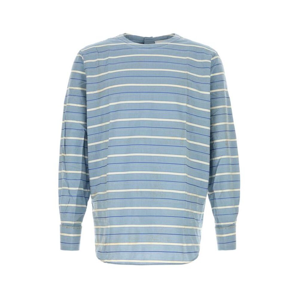 Prada Men Embroidered Chambray Shirt